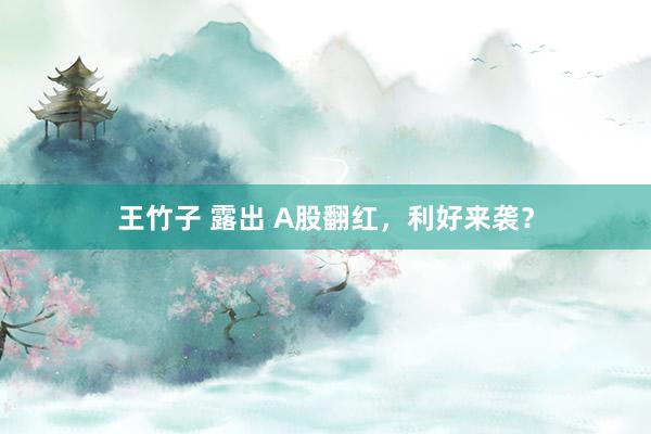 王竹子 露出 A股翻红，利好来袭？
