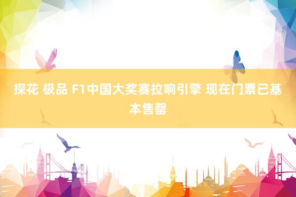 探花 极品 F1中国大奖赛拉响引擎 现在门票已基本售罄