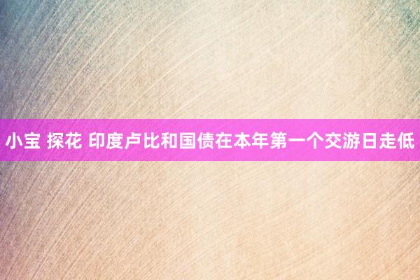 小宝 探花 印度卢比和国债在本年第一个交游日走低