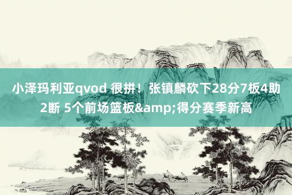 小泽玛利亚qvod 很拼！张镇麟砍下28分7板4助2断 5个前场篮板&得分赛季新高