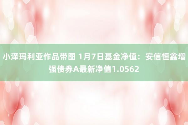 小泽玛利亚作品带图 1月7日基金净值：安信恒鑫增强债券A最新净值1.0562