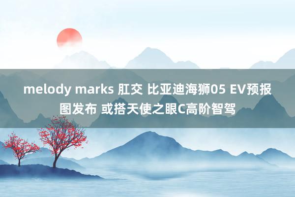 melody marks 肛交 比亚迪海狮05 EV预报图发布 或搭天使之眼C高阶智驾