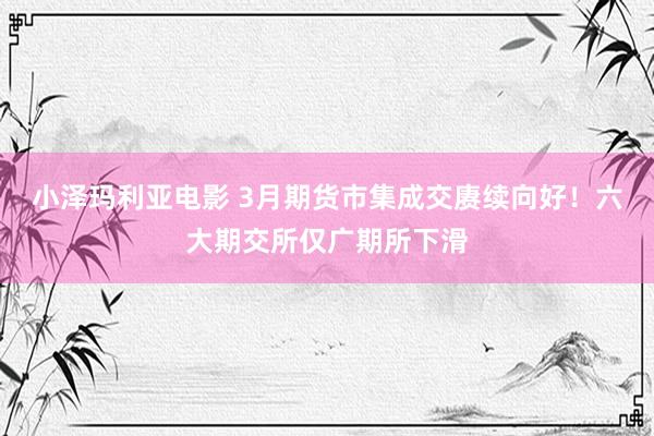 小泽玛利亚电影 3月期货市集成交赓续向好！六大期交所仅广期所下滑