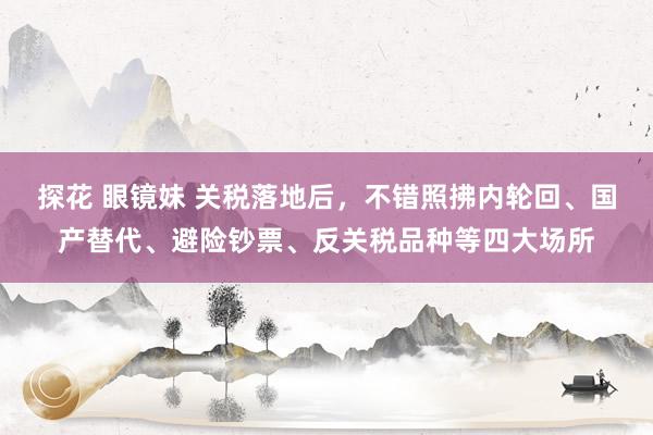 探花 眼镜妹 关税落地后，不错照拂内轮回、国产替代、避险钞票、反关税品种等四大场所