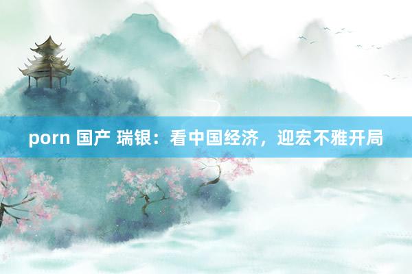 porn 国产 瑞银：看中国经济，迎宏不雅开局