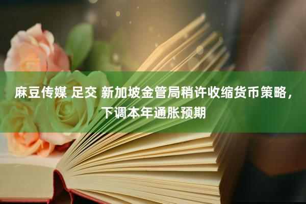 麻豆传媒 足交 新加坡金管局稍许收缩货币策略，下调本年通胀预期